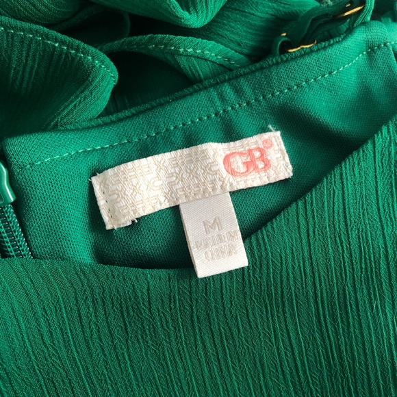 SOLD🛒 RUFFLY GREEN PEASANT DRESS - Picture 5 of 5